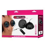 HiErin Couples Vibrators - Sucking onto each breast, increasing sensitivity to touch. (BI-014070-2)