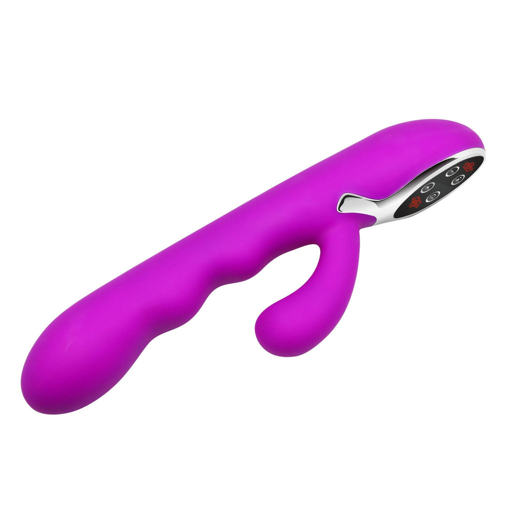 HiErin Vibrator - rabbit vibrator with two motors, you’ll feel its shaft’s inner ridges hea... (BI-014109)