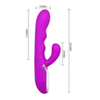 HiErin Vibrator - rabbit vibrator with two motors, you’ll feel its shaft’s inner ridges hea... (BI-014109)