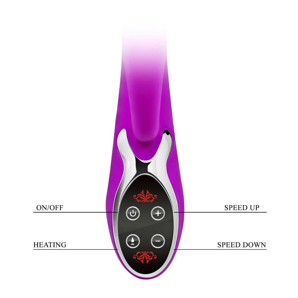 HiErin Vibrator - rabbit vibrator with two motors, you’ll feel its shaft’s inner ridges hea... (BI-014109)