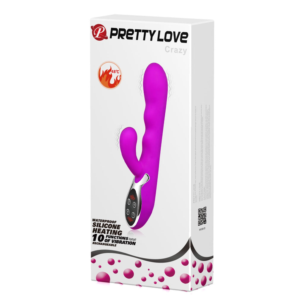 HiErin Vibrator - rabbit vibrator with two motors, you’ll feel its shaft’s inner ridges hea... (BI-014109)