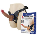 BW-022075_3 3D penis with a three-dimensional appearance, TPR material, and suction cup design for easy wear and a stable fit. product image 2