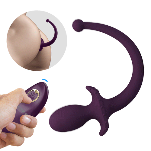 BI-040195W-2 Anal massager with 12 vibration frequencies, wireless remote control, silicone waterproof magnetic charging product image 12