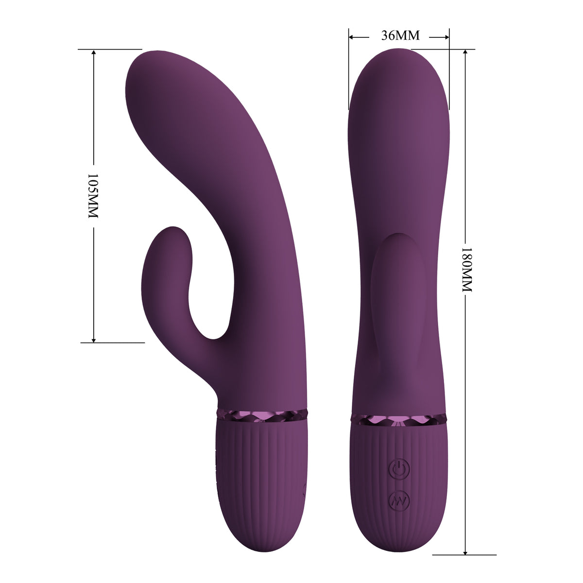 BW-500059-2 Ultra-soft silicone 10-frequency powerful dual vibrator with dual motors, waterproof and rechargeable product image 18