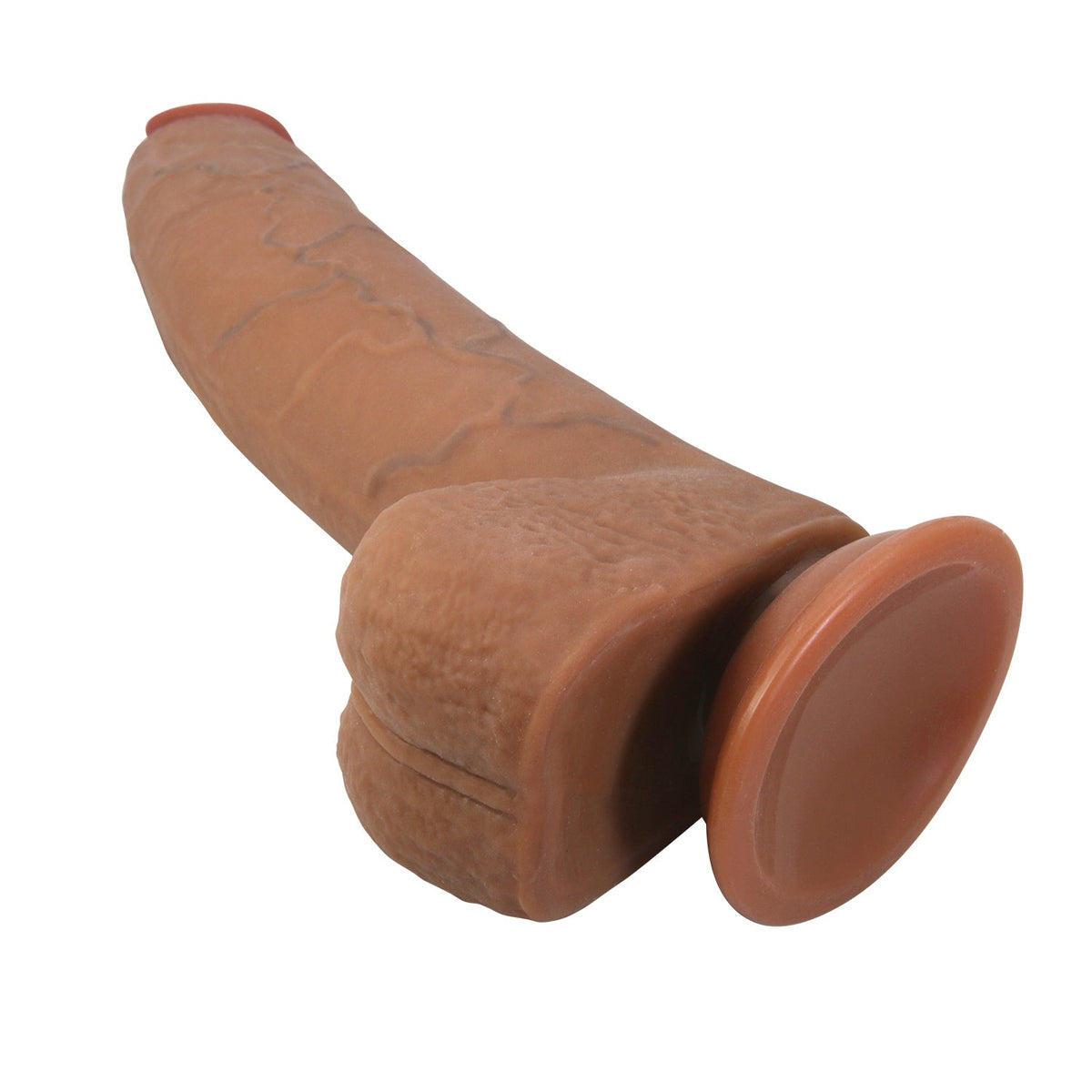 230mm-large-realistic-massager-with-built-in-skeleton-suction-cup-and-flexible-ted-material product image
