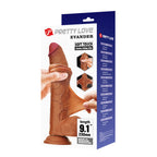 230mm-large-realistic-massager-with-built-in-skeleton-suction-cup-and-flexible-ted-material product image