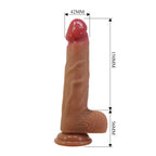 BW-022075_3 3D penis with a three-dimensional appearance, TPR material, and suction cup design for easy wear and a stable fit. product image 12