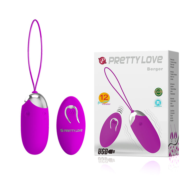 HiErin Remote Controlled - smooth egg with 12 powerful vibration settings. (BI-014362W) product image 11