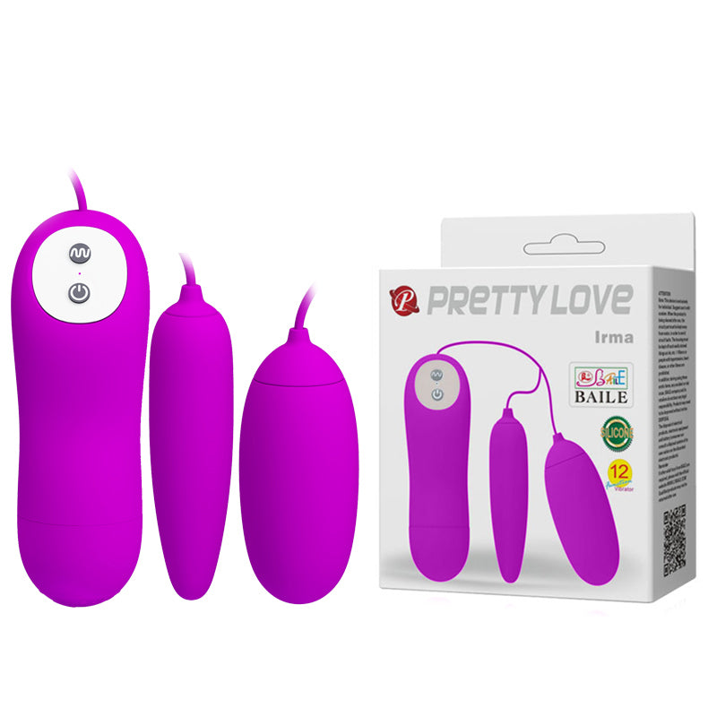 HiErin Vibrating Eggs - deep massaging and powerful stimulation abilities of this double egg vibr... (BI-014391) product image 10