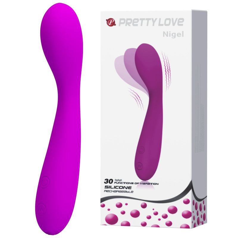 HiErin Vibrator - rechargeable vibrator combines silky silicone with 30 possible vibration... (BI-014422) product image 12