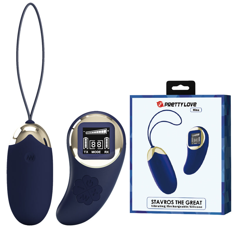 HiErin Remote Controlled - smooth remote control egg with 10 powerful vibration settings. (BI-014362W-LED) product image 11
