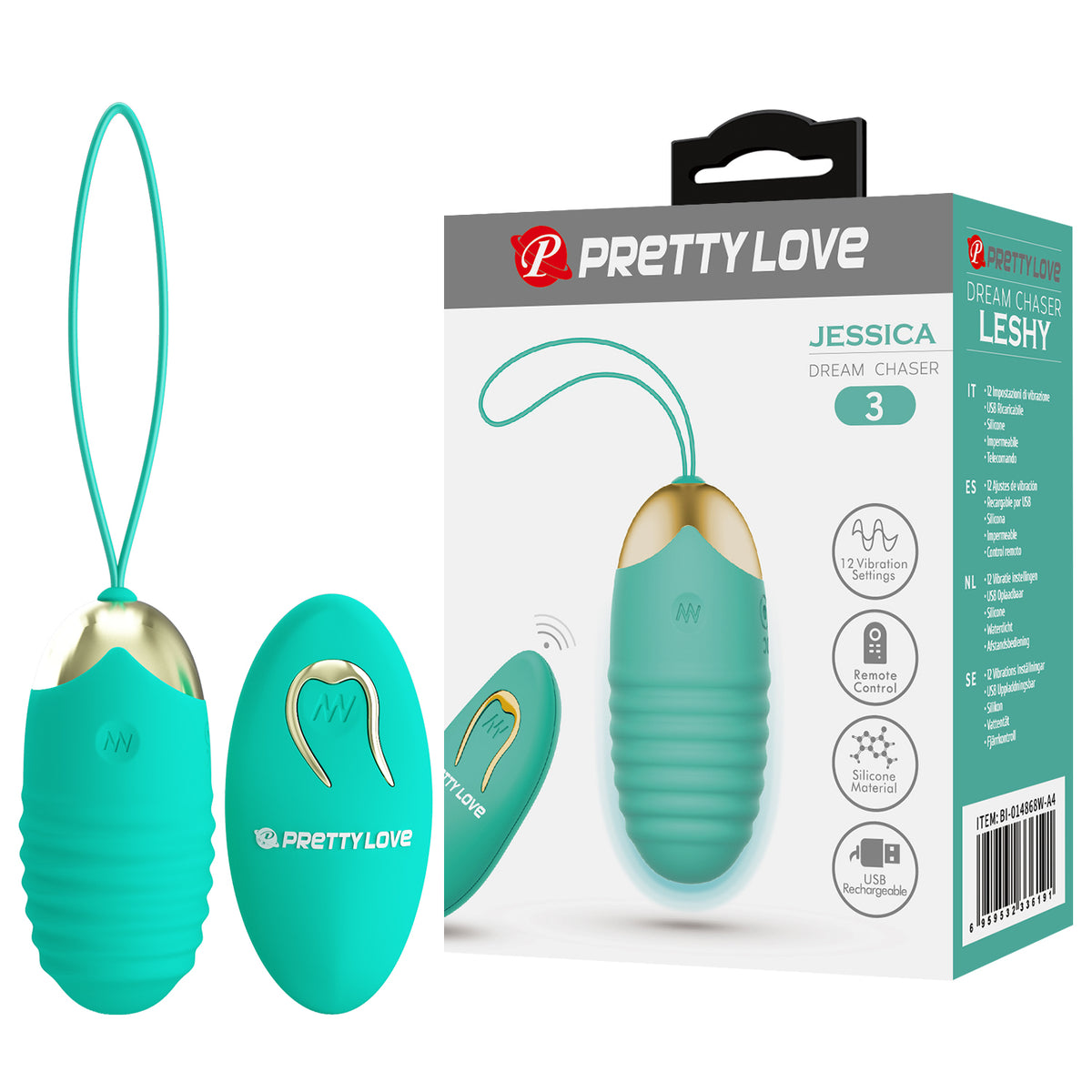 HiErin Remote Controlled - smooth egg with 12 powerful vibration settings. (BI-014362W-3A4) product image 10