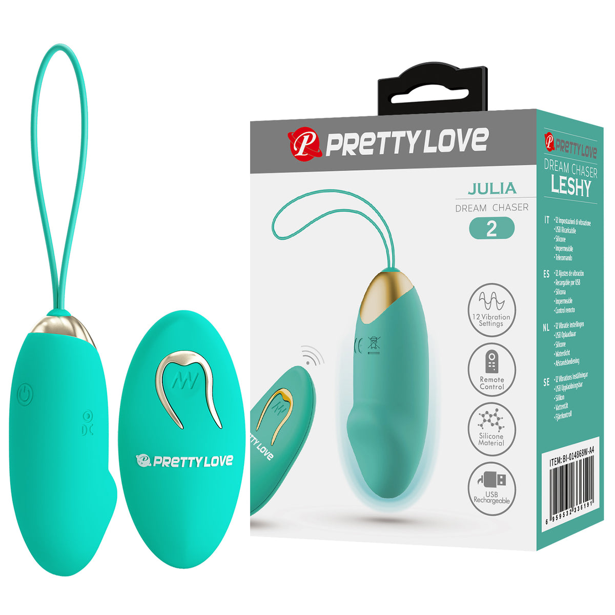 HiErin Remote Controlled - smooth egg with 12 powerful vibration settings. (BI-014362W-4A4) product image 10