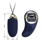 HiErin Remote Controlled - smooth remote control egg with 10 powerful vibration settings. (BI-014362W-LED) product image 18