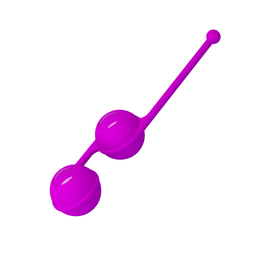 HiErin Kegel Balls - For a strong and stimulated vagina, these double kegal balls with silicon... (BI-014493-2) product image 14