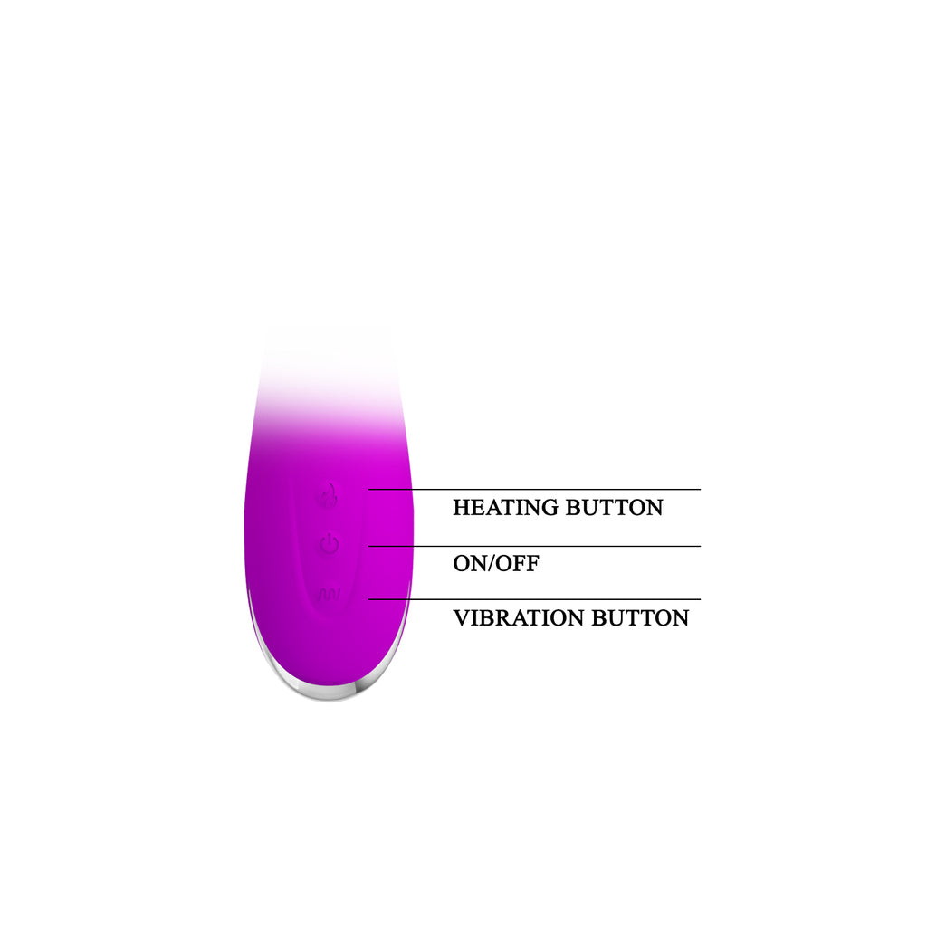 HiErin Vibrator - vibrator has two motors, and you’ll feel its shaft’s head heat up. (BI-014602) product image 12